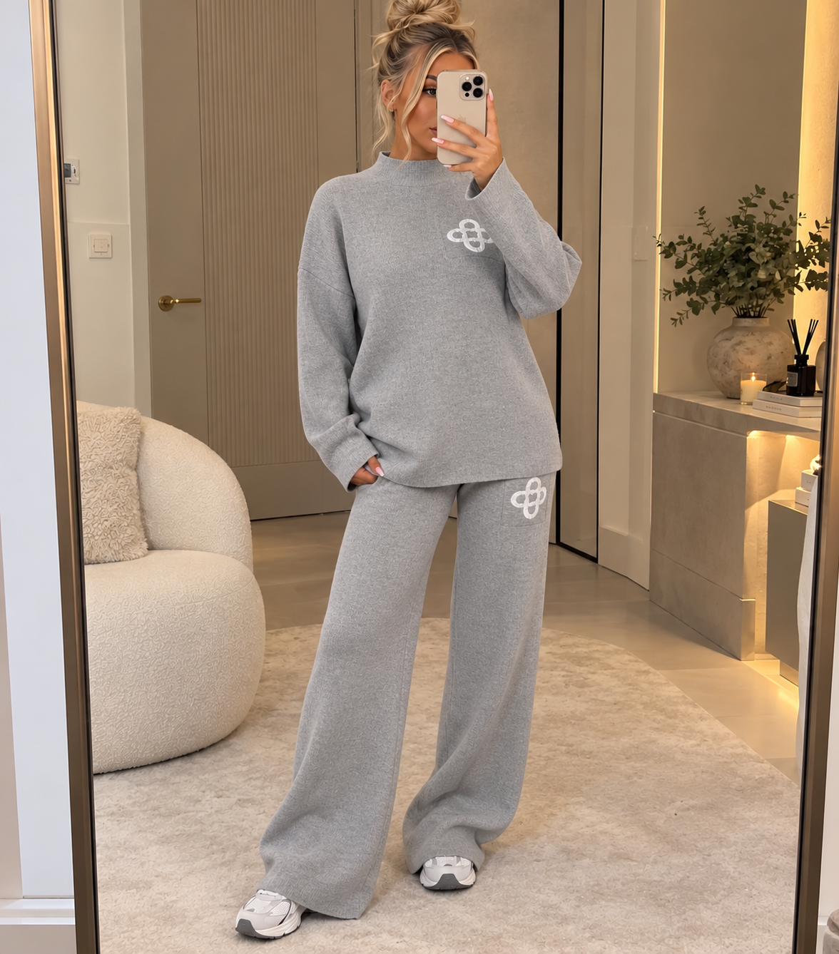 Logo Knitted Two Piece Co Ord Set