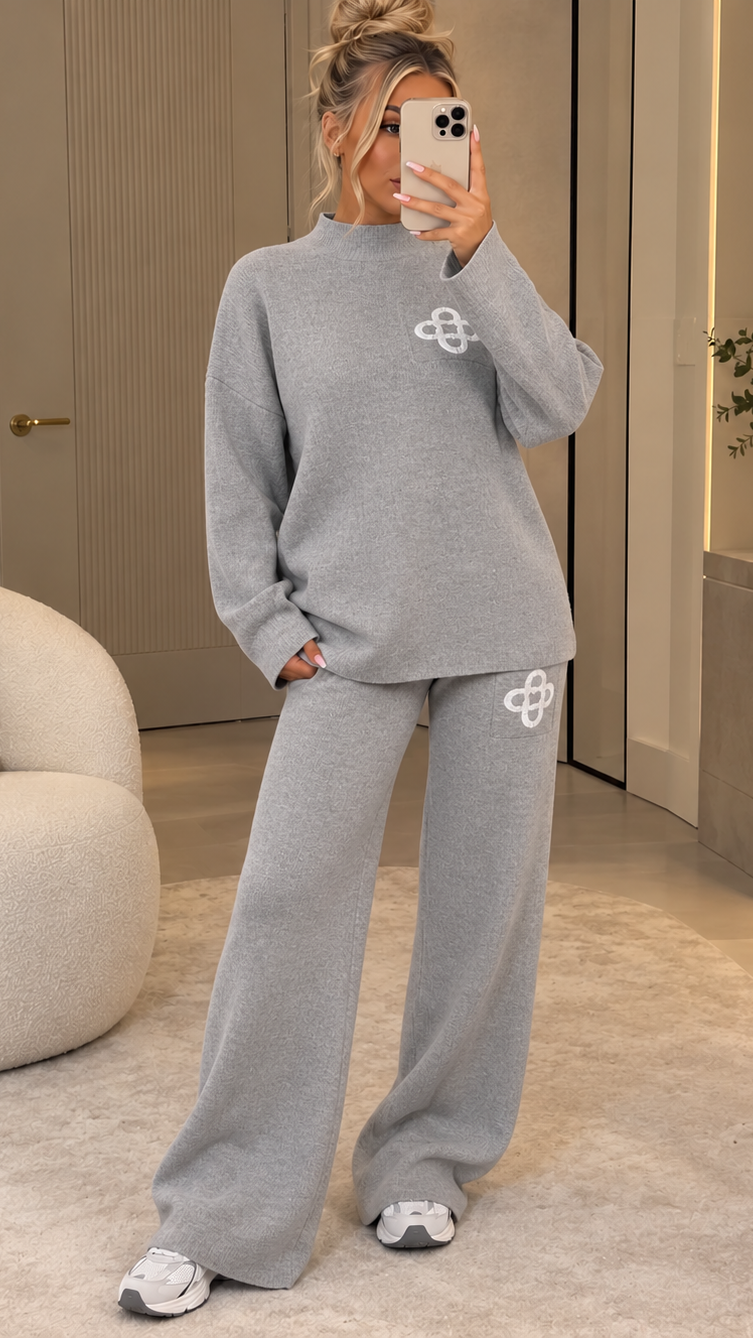 Logo Knitted Two Piece Co Ord Set