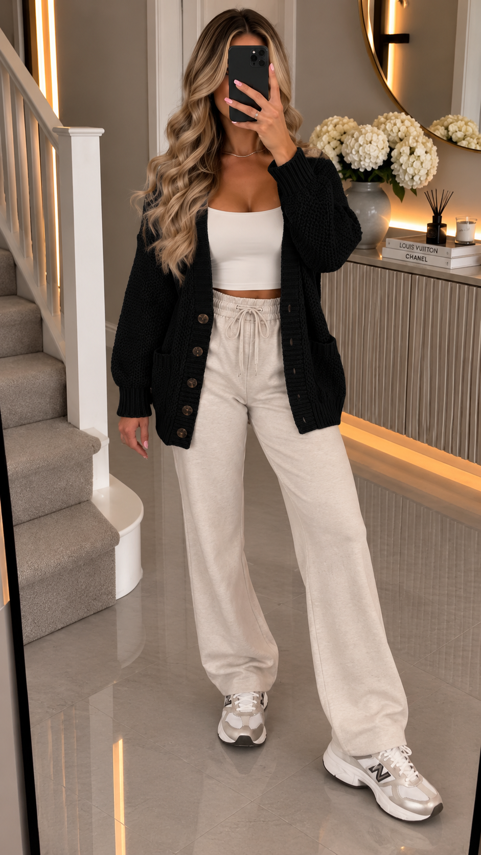 Chunky Boyfriend Grandad Button Cardigan
