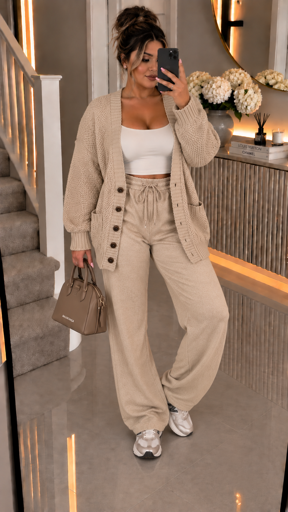 Chunky Boyfriend Grandad Button Cardigan