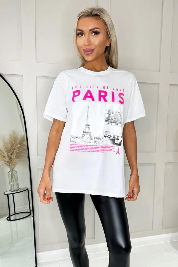 " CITY OF PARIS " Oversized T-Shirt