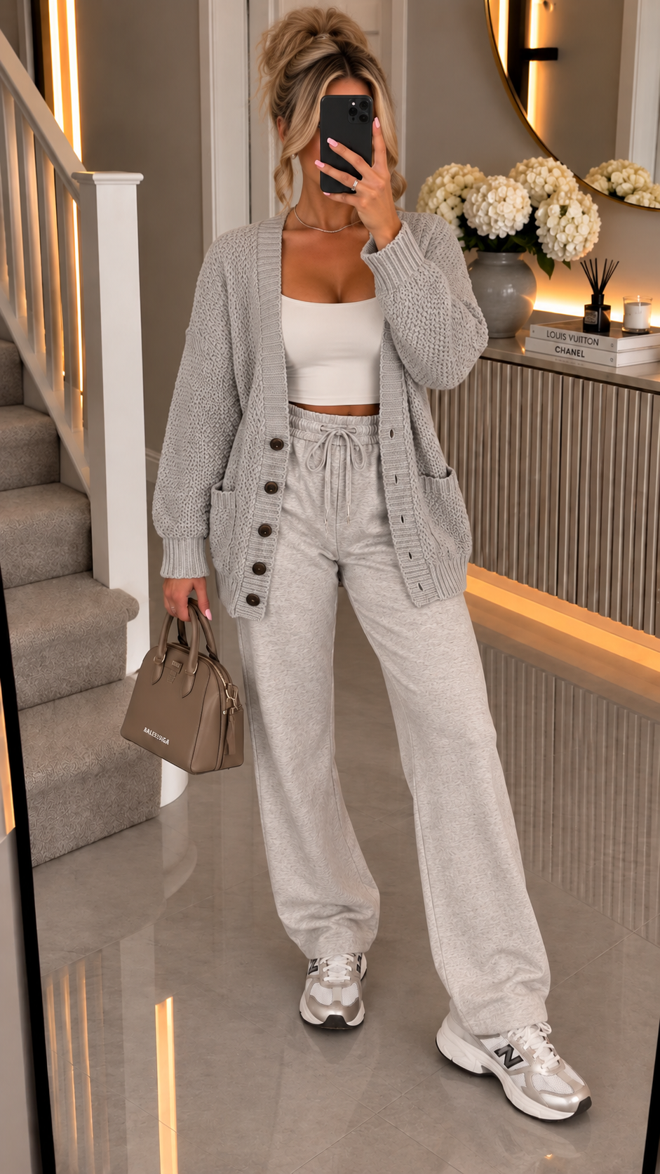 Chunky Boyfriend Grandad Button Cardigan