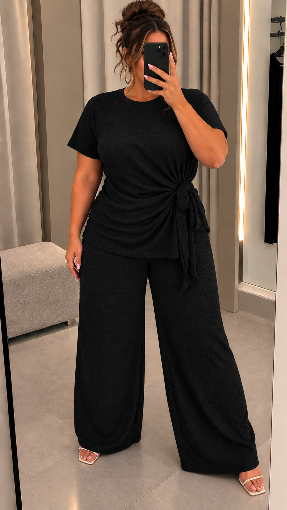 Maria Side Tie Two Piece Co Ord Set