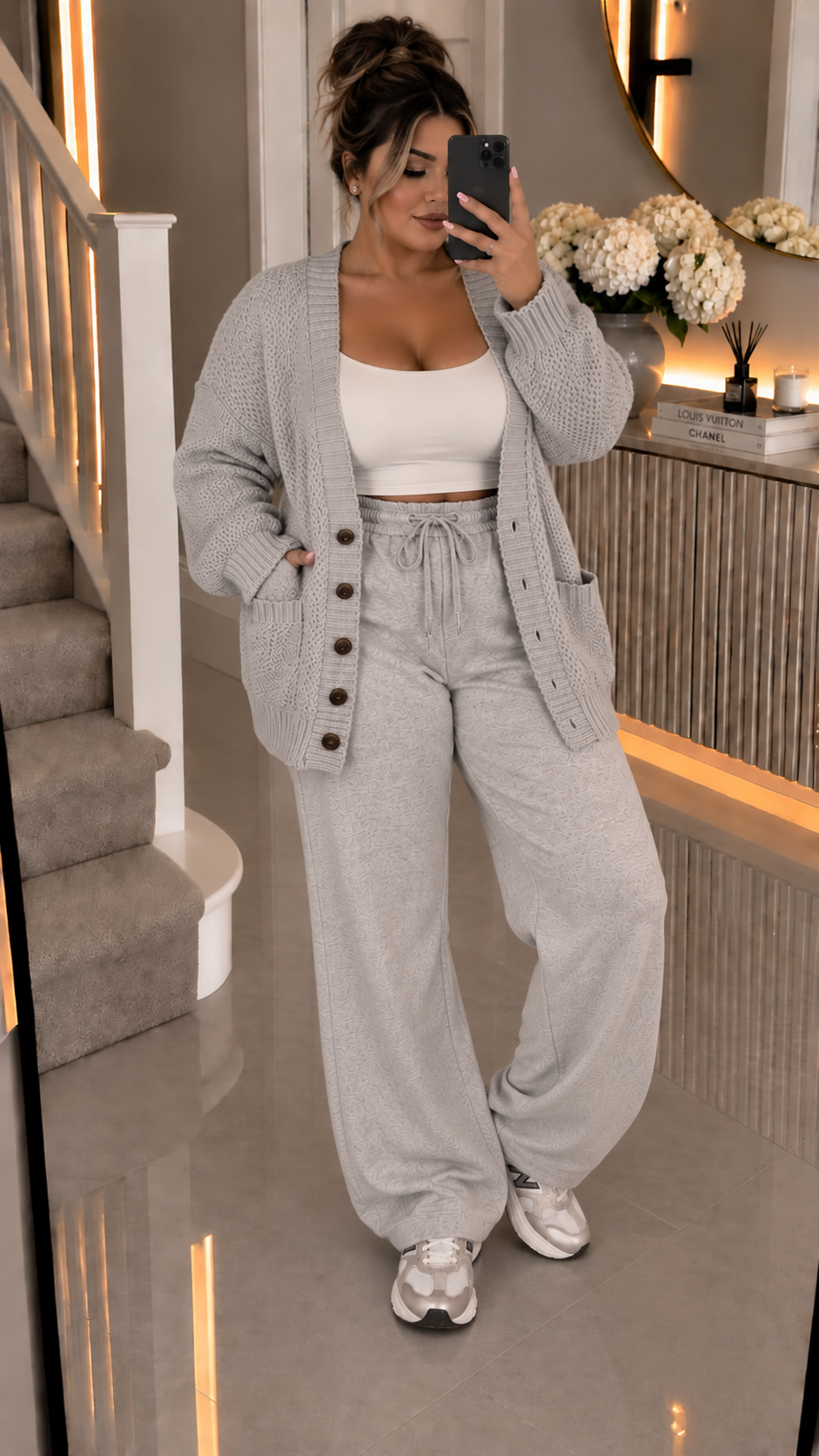 Chunky Boyfriend Grandad Button Cardigan