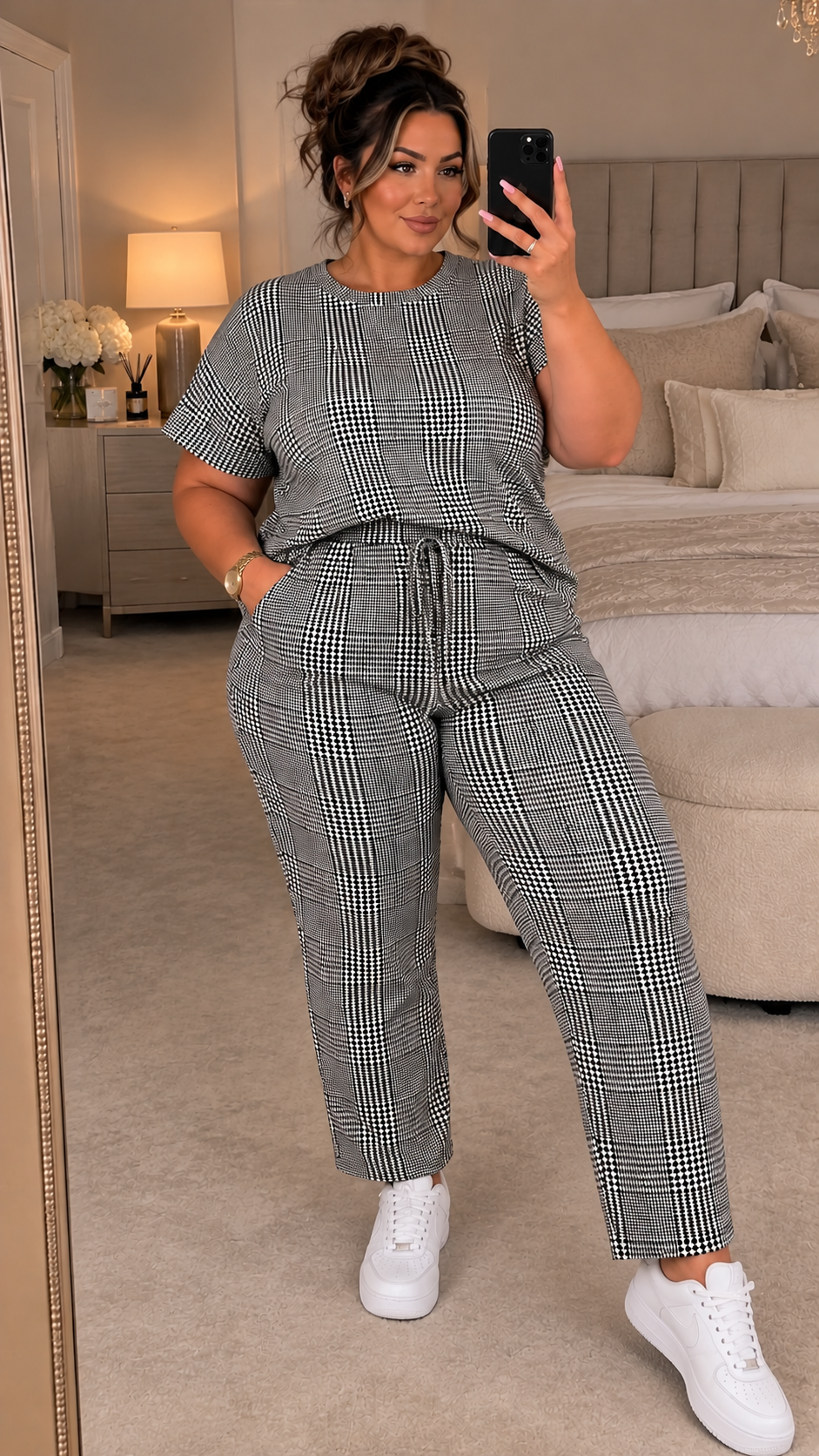 Check Tracksuit Lounge Suit