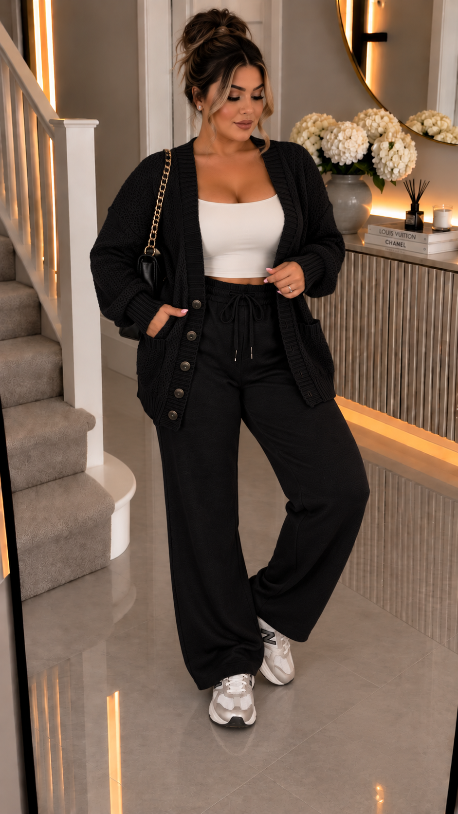 Chunky Boyfriend Grandad Button Cardigan