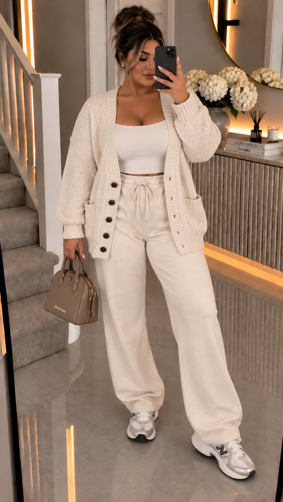 Chunky Boyfriend Grandad Button Cardigan