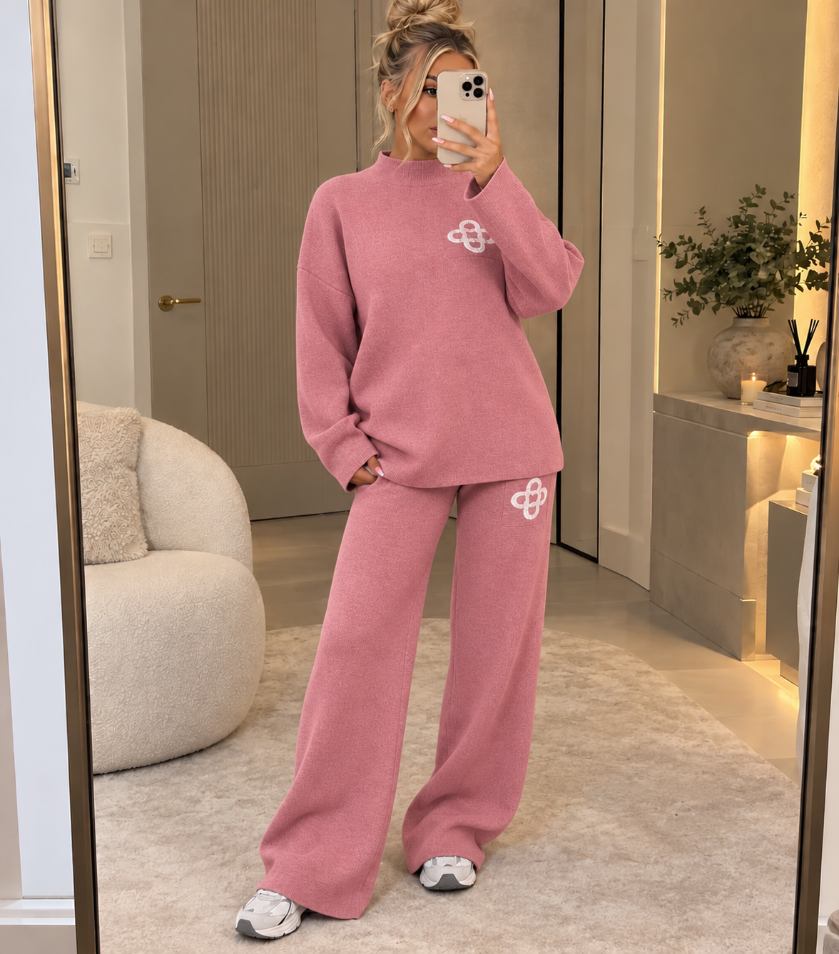 Logo Knitted Two Piece Co Ord Set