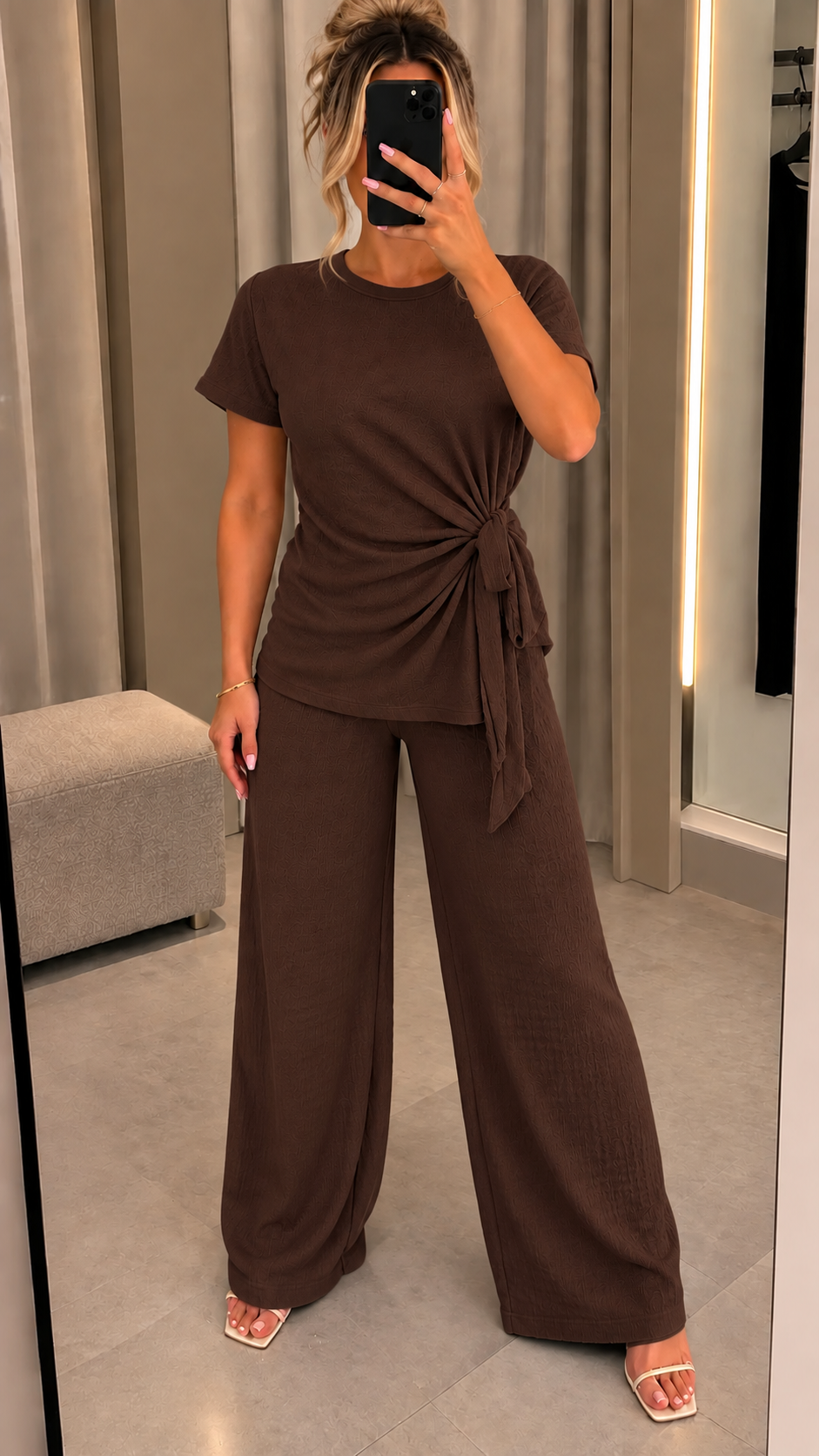 Maria Side Tie Two Piece Co Ord Set