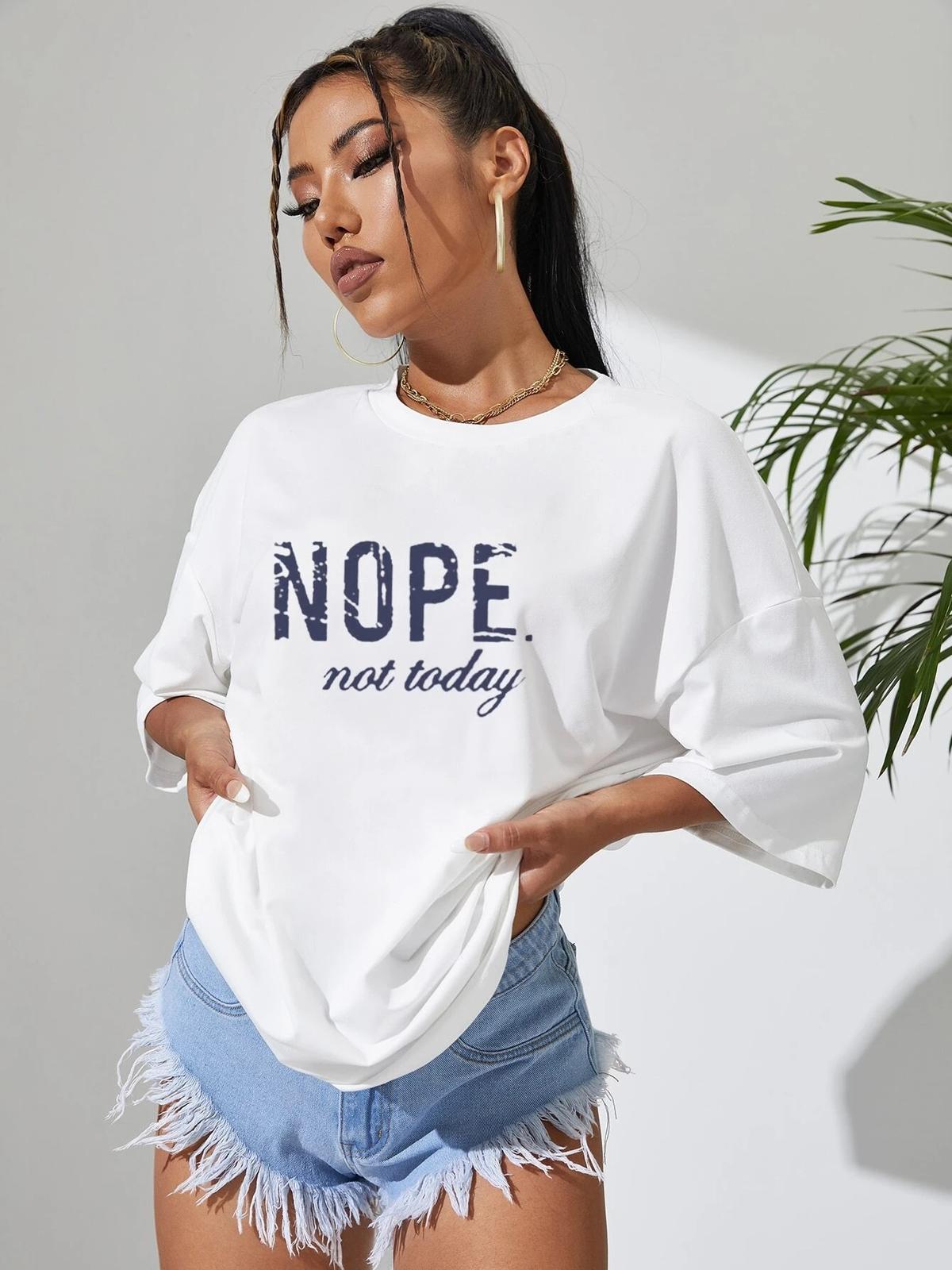 " NOPE" Oversized T-Shirt