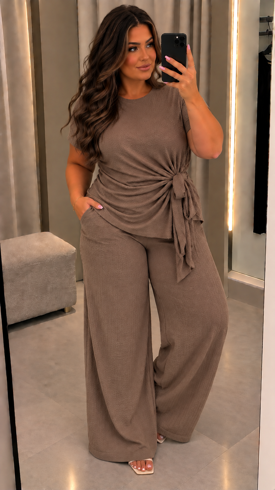 Maria Side Tie Two Piece Co Ord Set