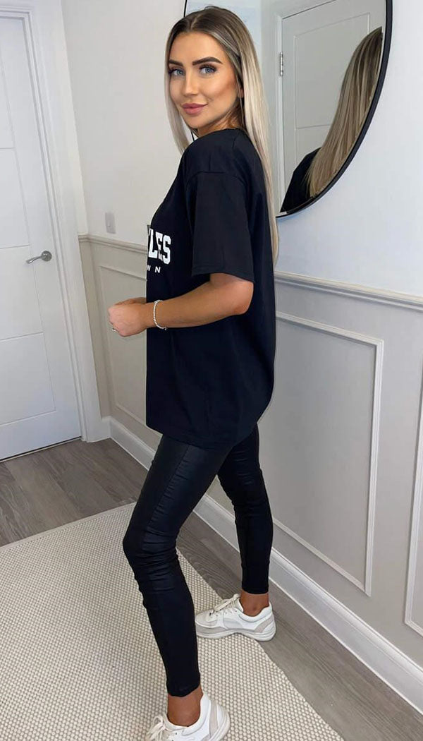 " LOS ANGELES " Oversized T-Shirt - omgfashion.com