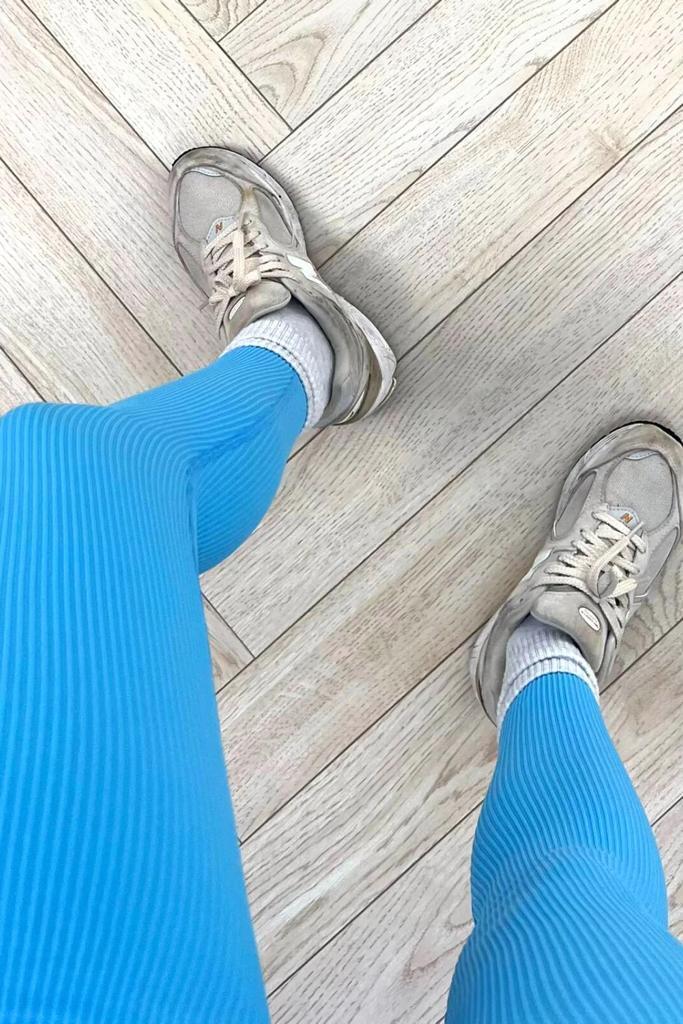 High Waist Thick Seamless Ribbed Stretchy Leggings