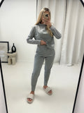 Alaia Long Sleeved Plain Loungesuit