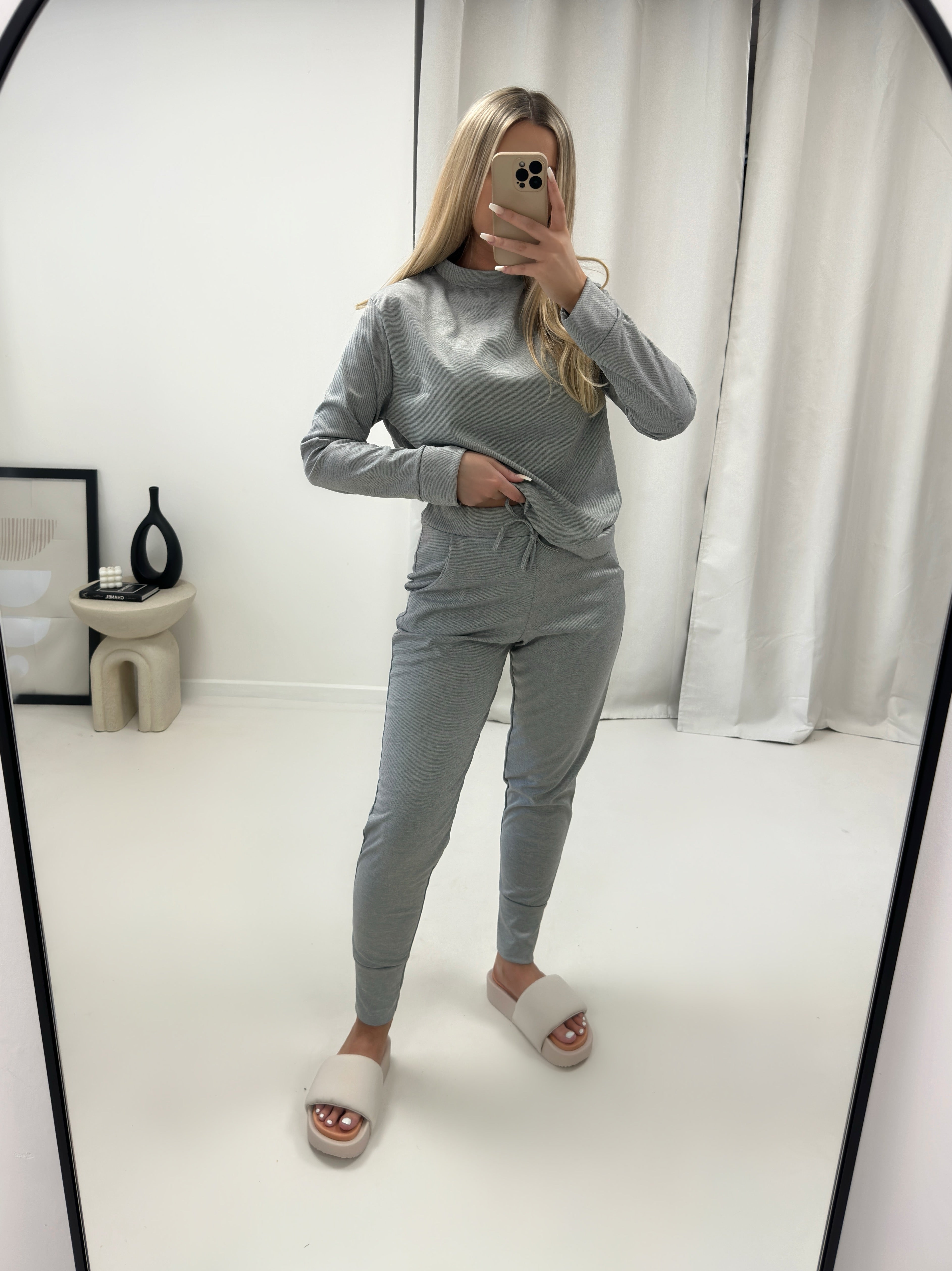 Alaia Long Sleeved Plain Loungesuit