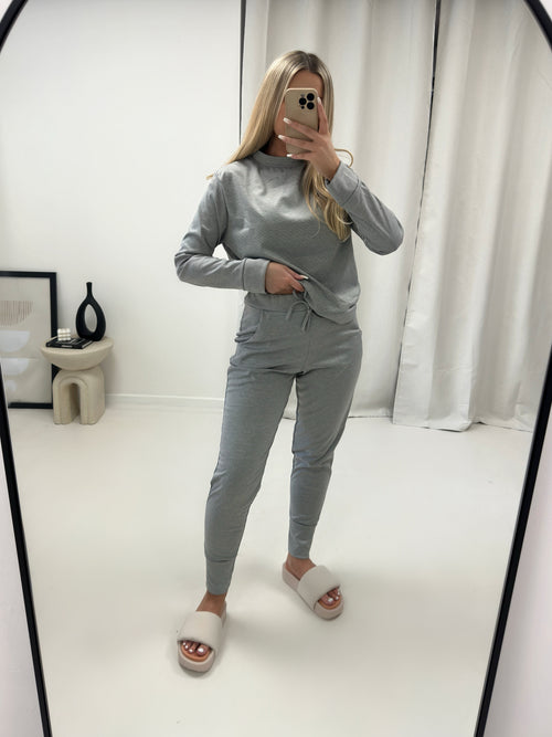 Alaia Long Sleeved Plain Loungesuit