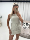 Combat Cargo Pocket Sleeveless Playsuit