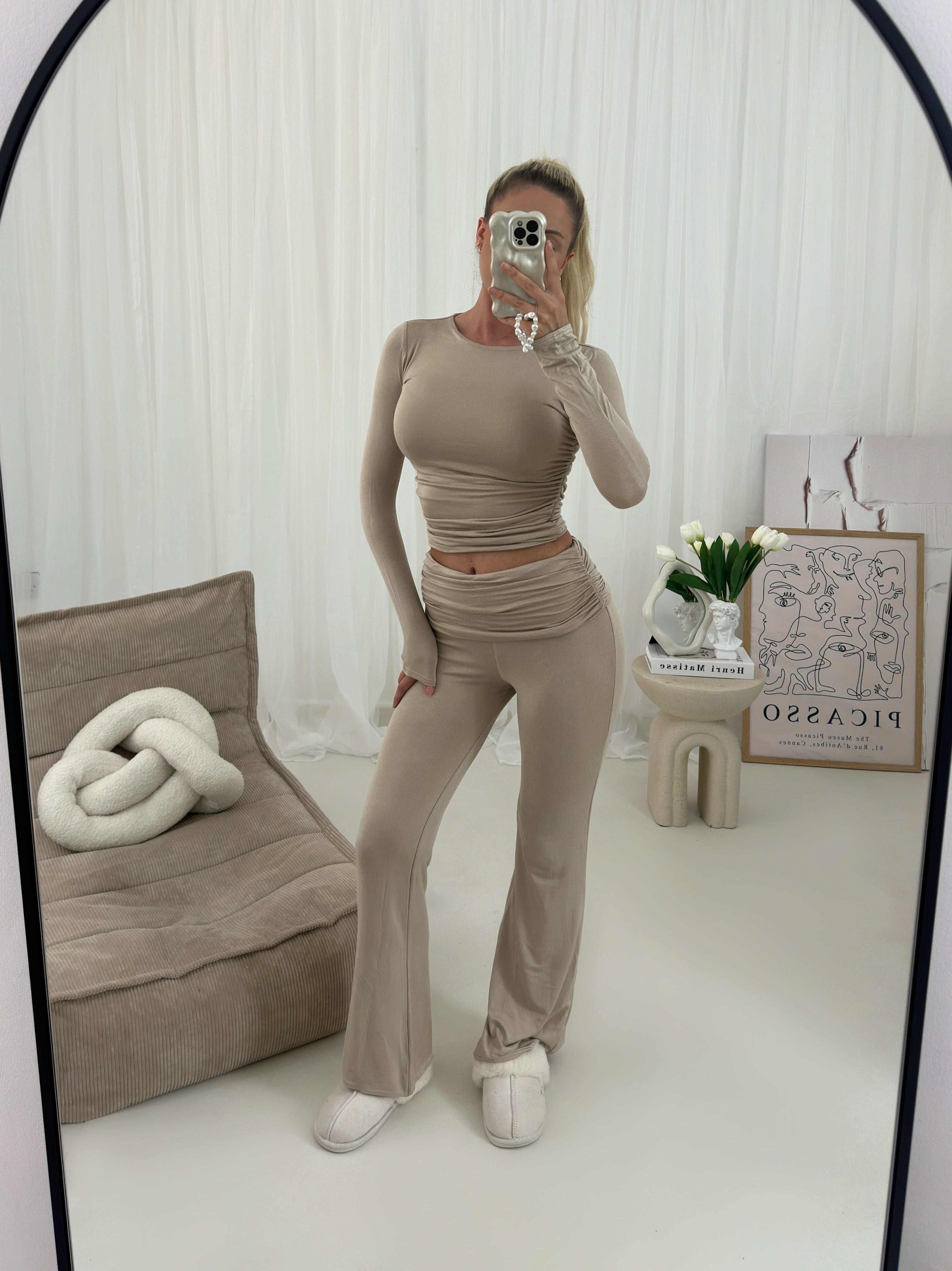Mariah Double Layered Fold Over Two Piece Set