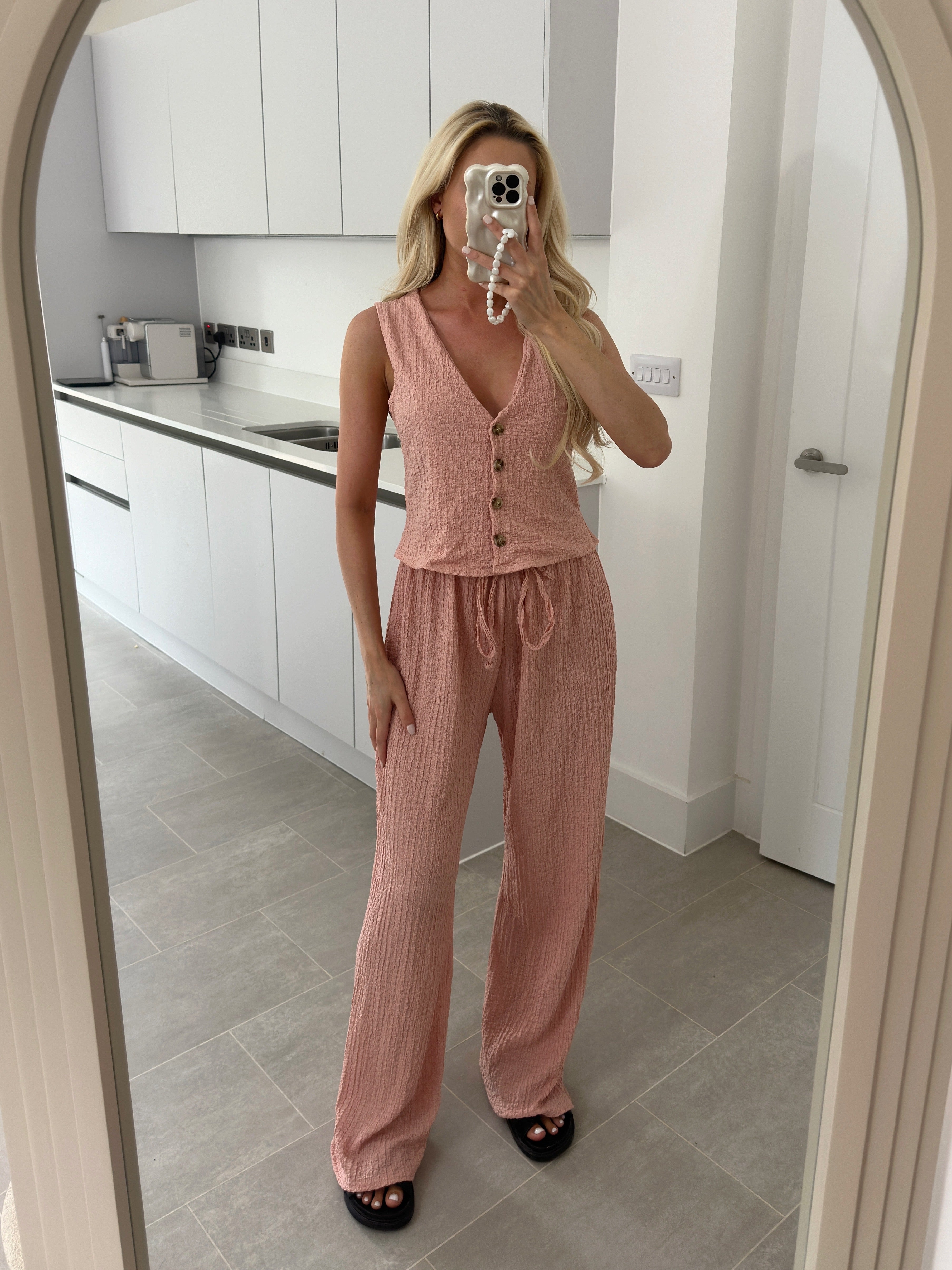 Shakira Waist Coat Two Piece Lounge Set