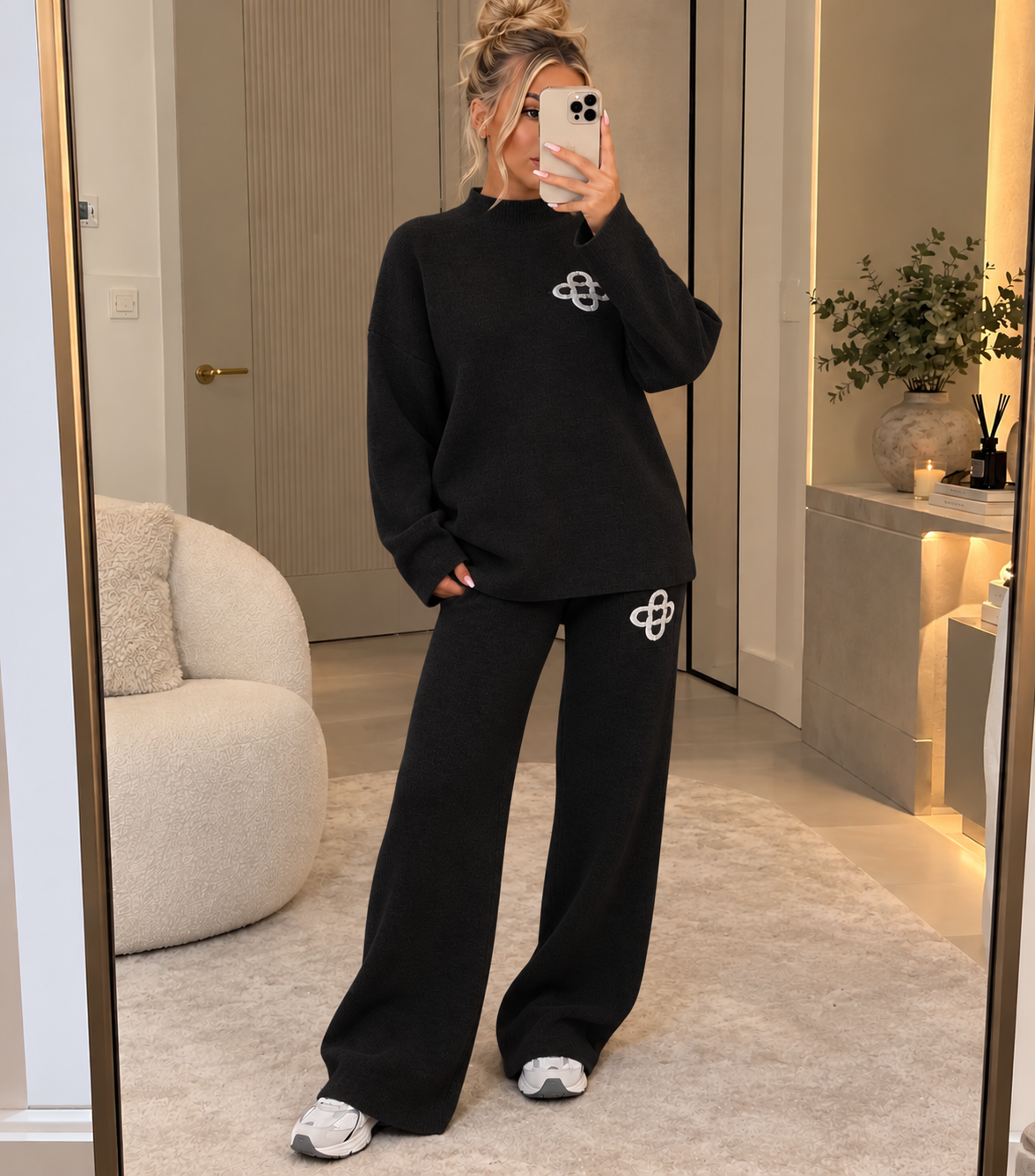 Logo Knitted Two Piece Co Ord Set
