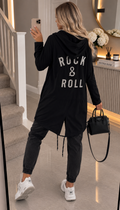 " ROCK AND ROLL " Oversized Hoodie