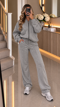 Giselle Zipped Wide Leg Tracksuit Lounge Set
