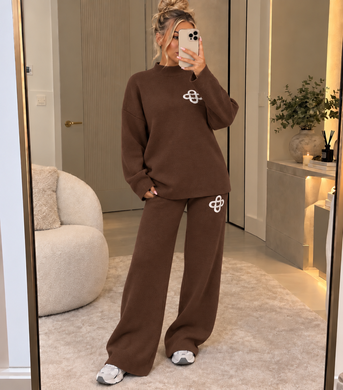 Logo Knitted Two Piece Co Ord Set