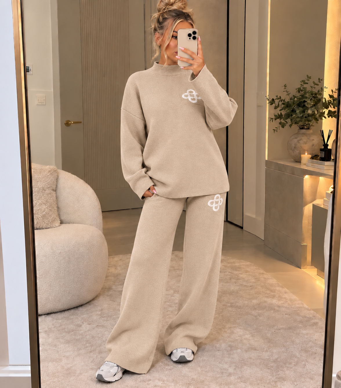 Logo Knitted Two Piece Co Ord Set