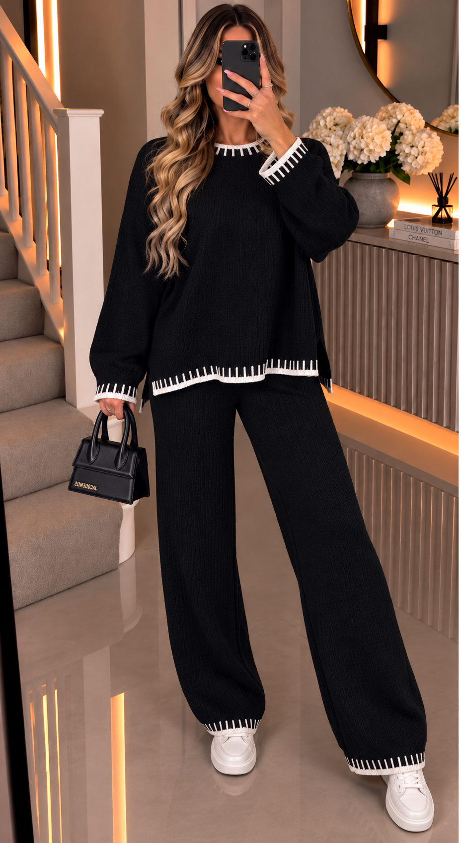 Stitch Knitted Two Piece Co Ord Set