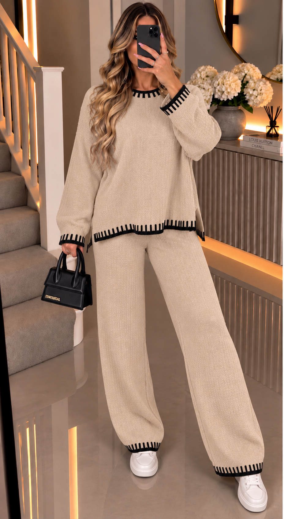 Stitch Knitted Two Piece Co Ord Set
