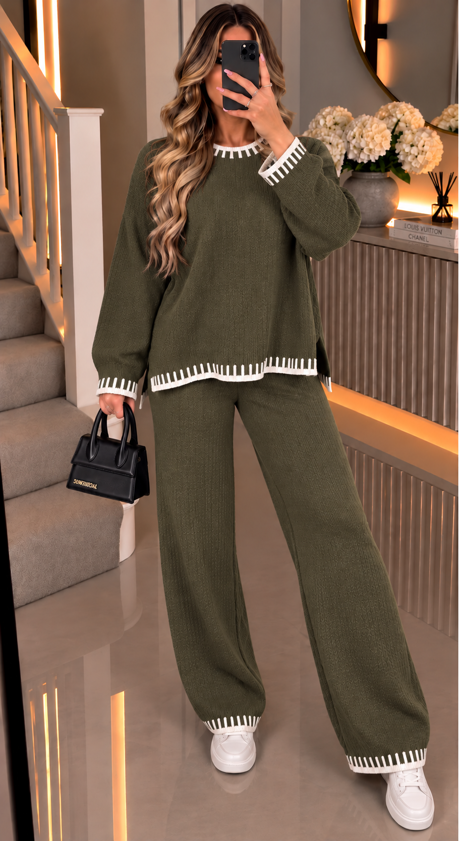 Stitch Knitted Two Piece Co Ord Set