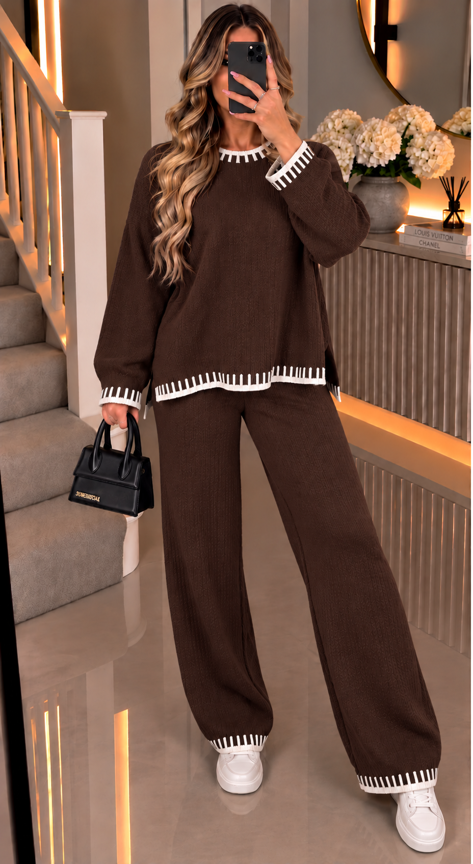 Stitch Knitted Two Piece Co Ord Set