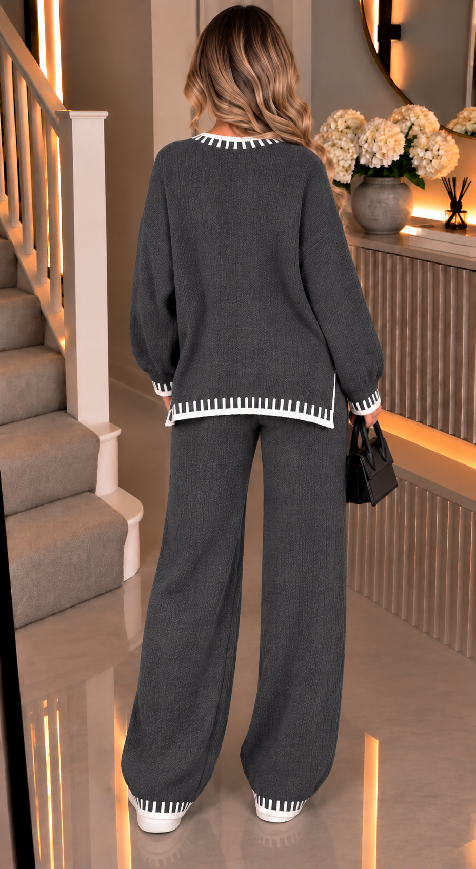 Stitch Knitted Two Piece Co Ord Set