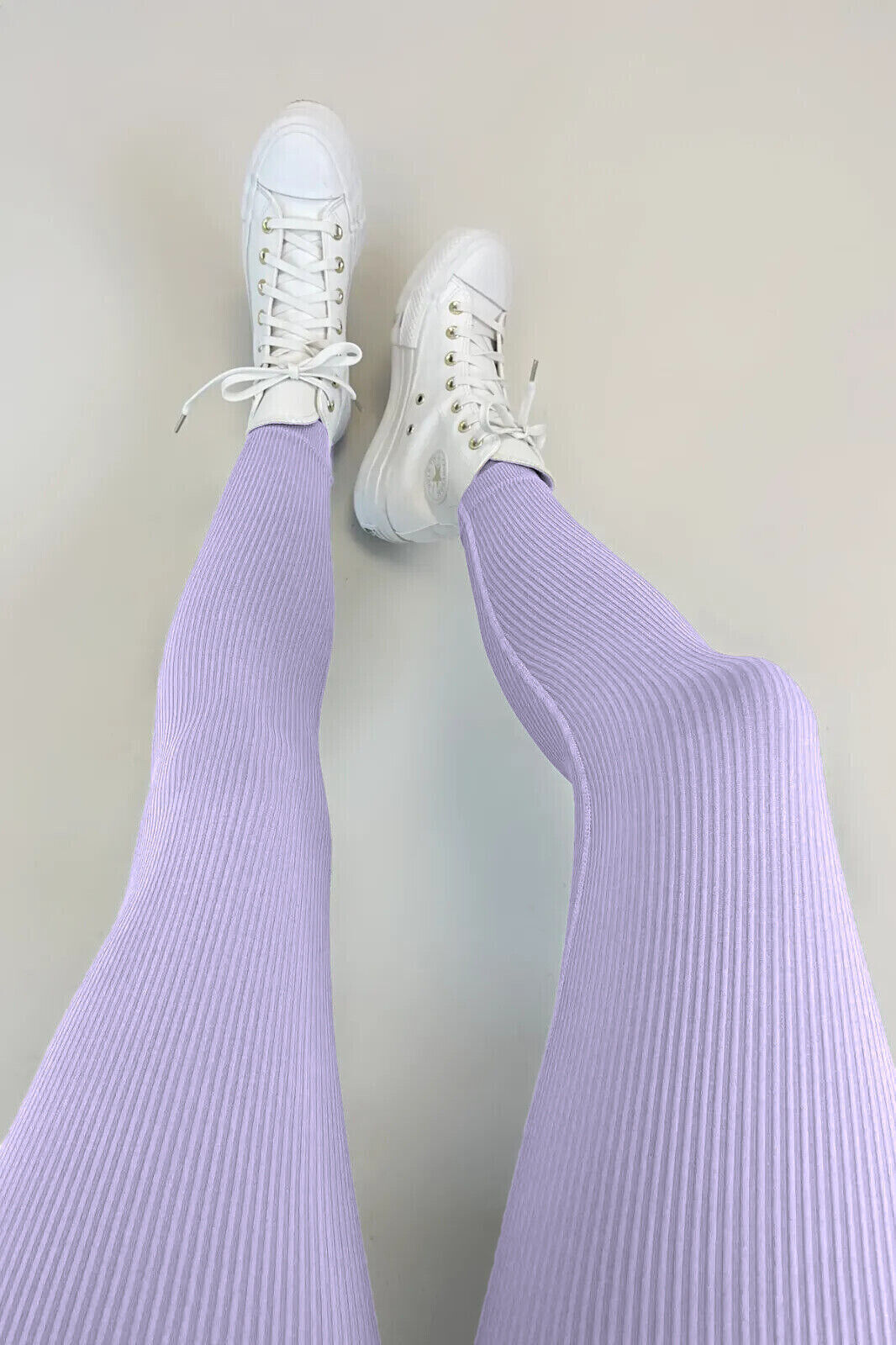 High Waist Thick Seamless Ribbed Stretchy Leggings