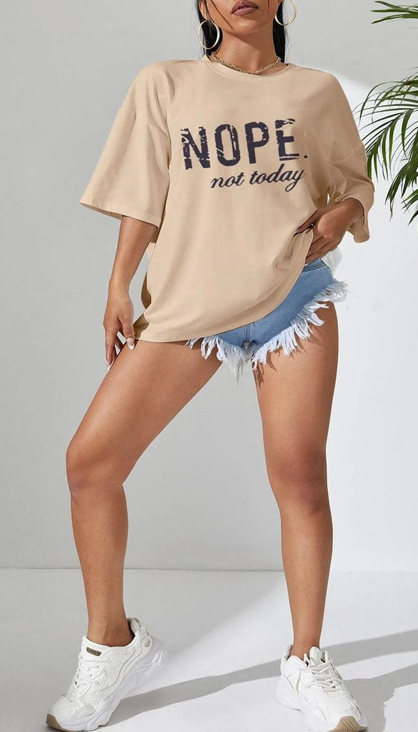 " NOPE" Oversized T-Shirt