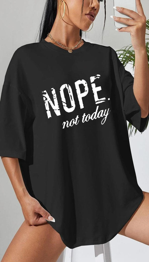 " NOPE" Oversized T-Shirt