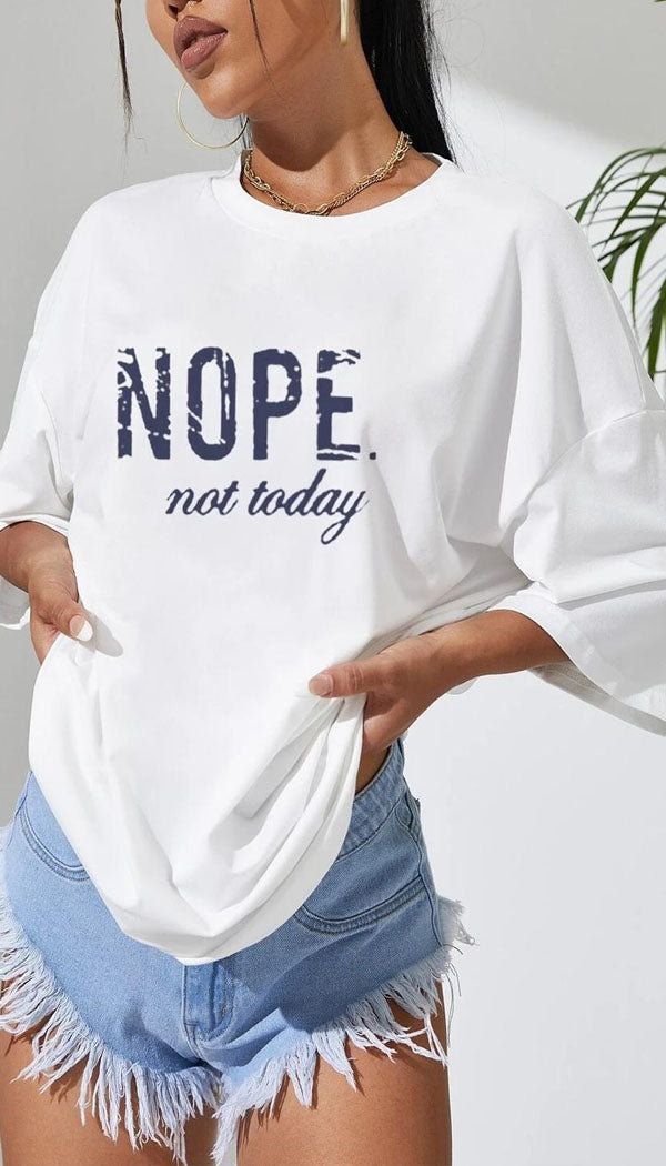 " NOPE" Oversized T-Shirt