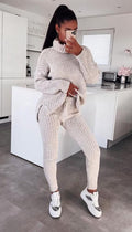 Chunky Ribbed Roll Neck Legging Co-ord Set