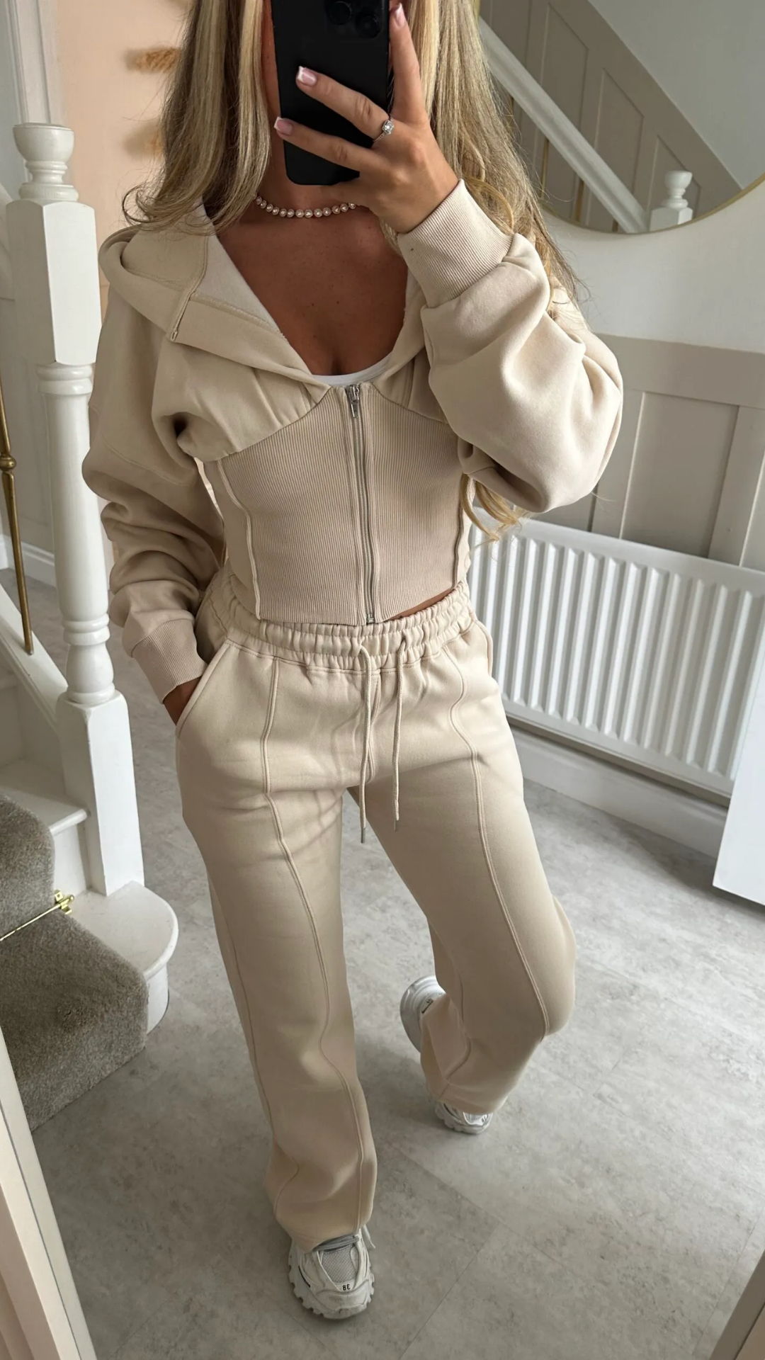 Alaia Zip Up Corset Lounge Set