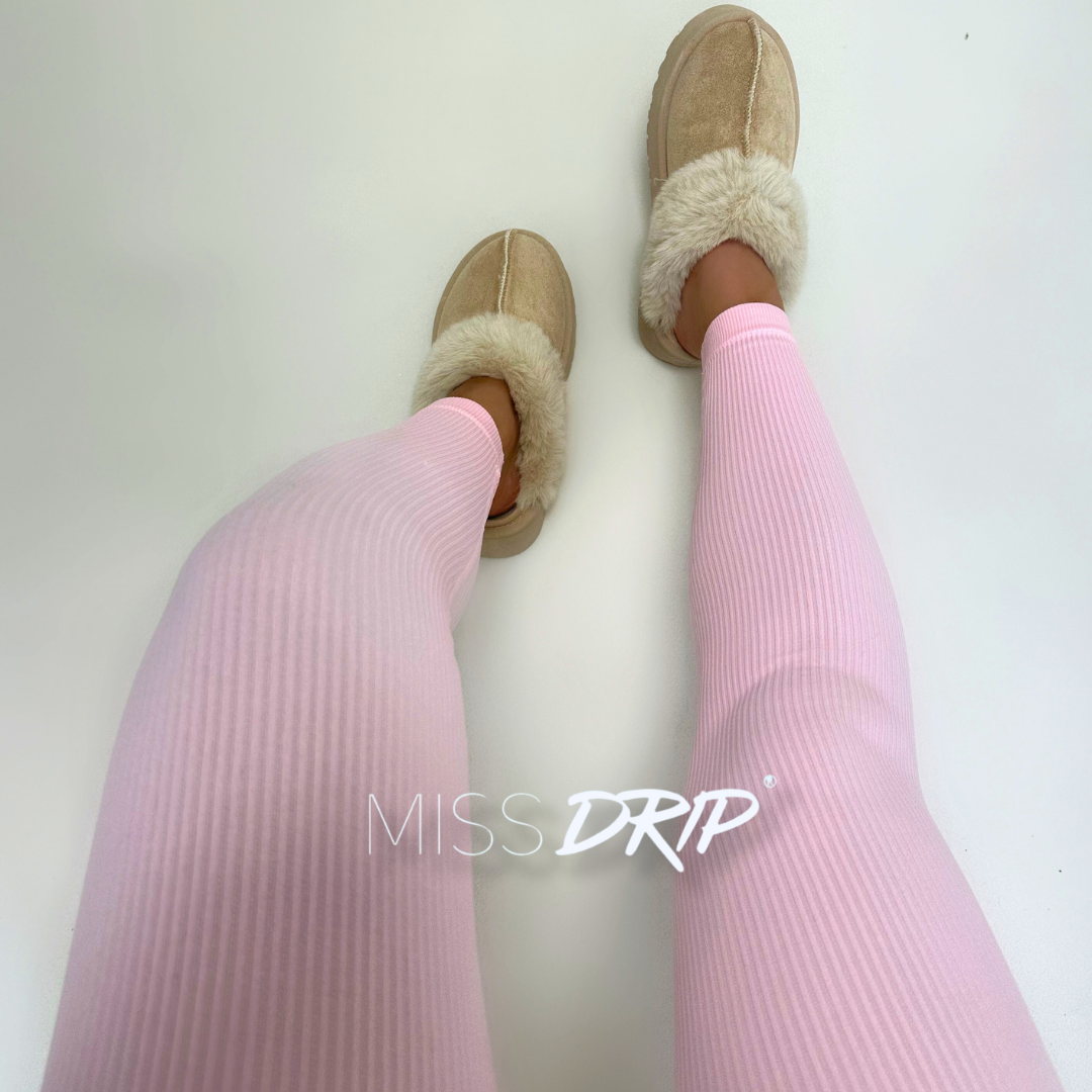 The Camilla High Waisted Thick Ribbed Leggings