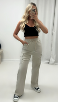 Wide Leg Cargo Trousers