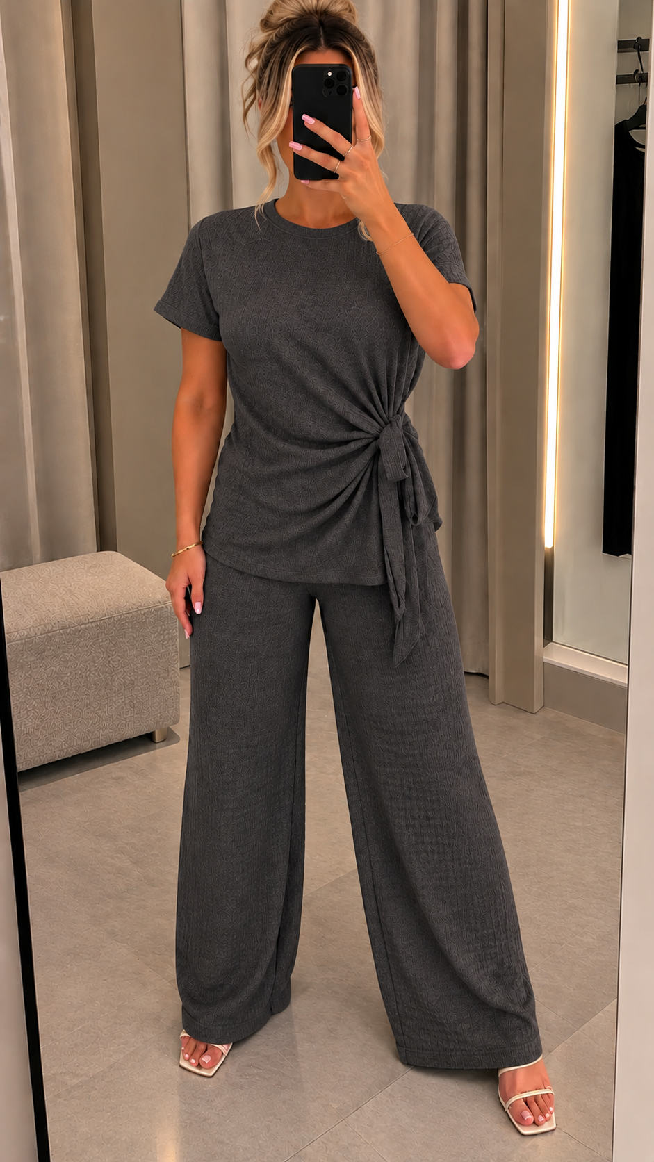 Maria Side Tie Two Piece Co Ord Set