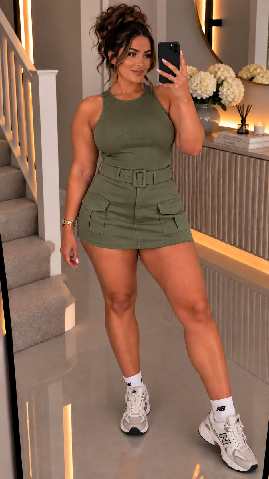 Combat Cargo Pocket Sleeveless Playsuit
