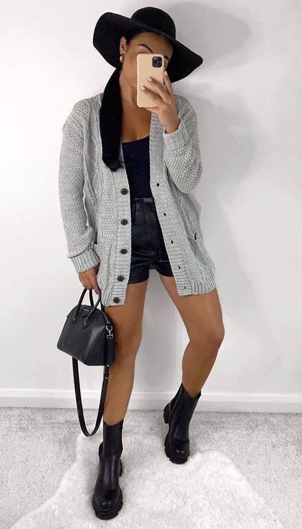 Knitted Boyfriend Button Cardigan - omgfashion.com