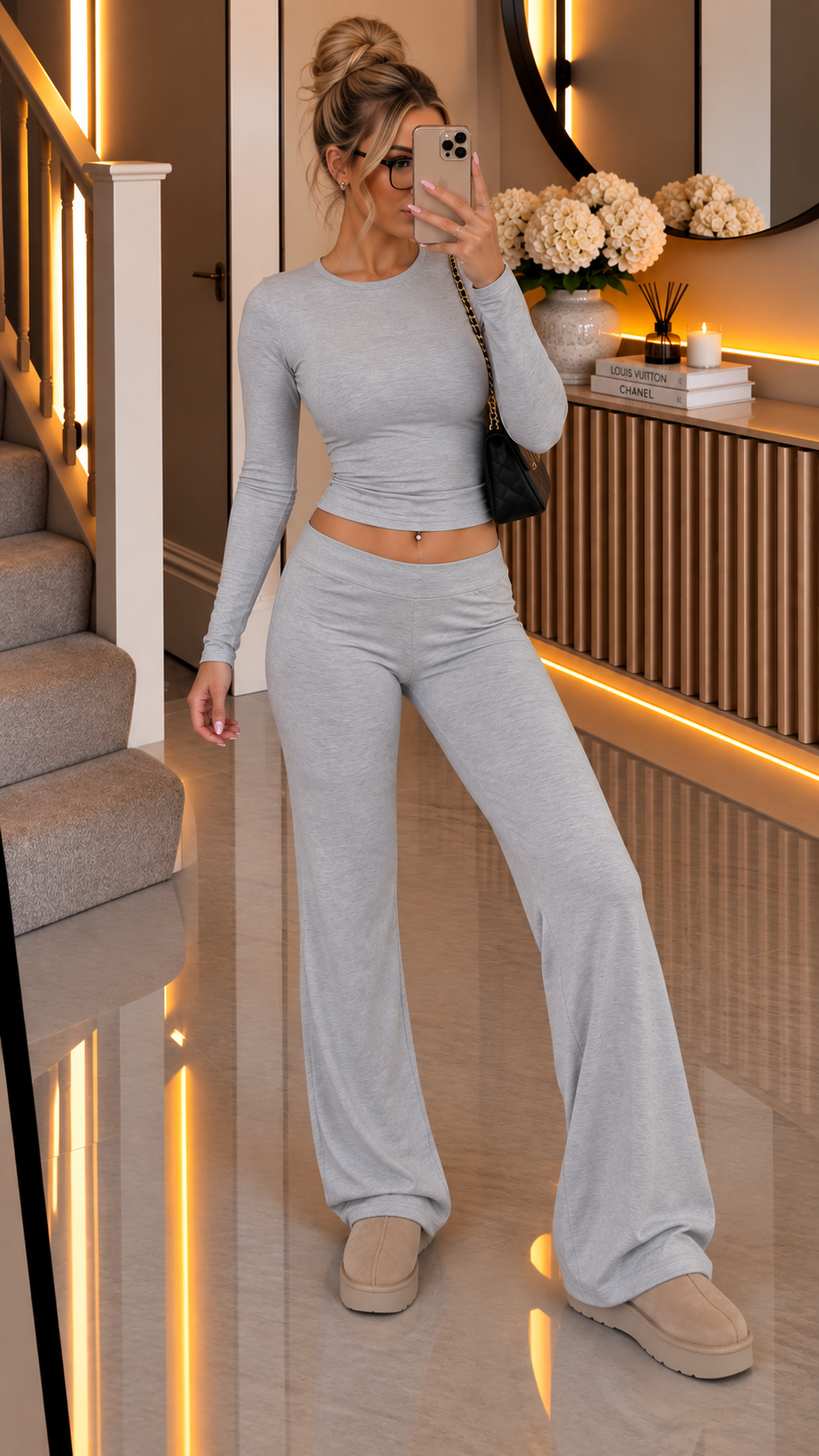 Mariah Double Layered Fold Over Two Piece Set