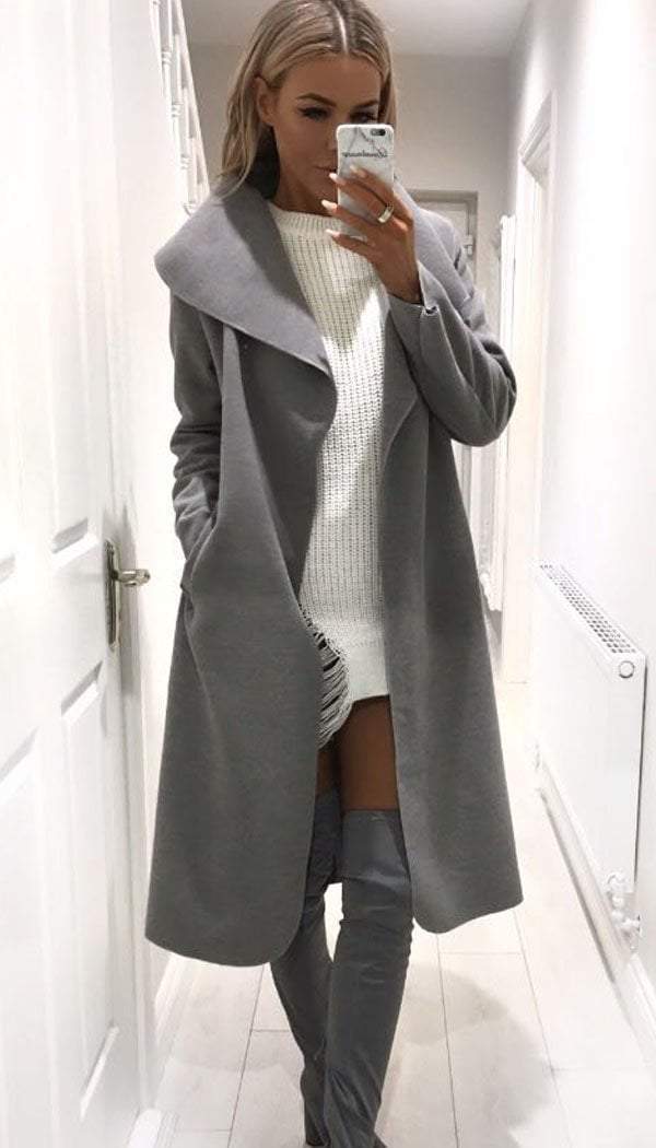 The Italian Waterfall Coat - omgfashion.com