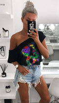 " I LOVE 90'S" T-Shirt In Black - omgfashion.com