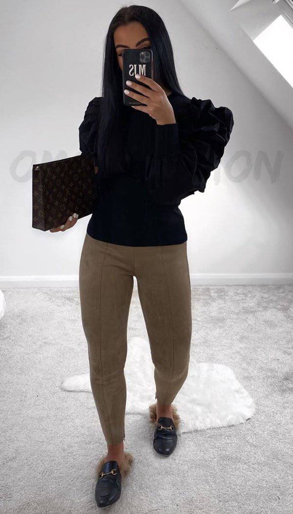 Long Sleeved Balloon Top - omgfashion.com