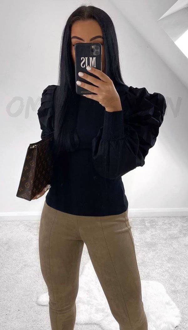 Long Sleeved Balloon Top - omgfashion.com