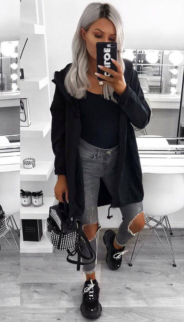 Sequin Angel Wings Hoodie Jacket - omgfashion.com